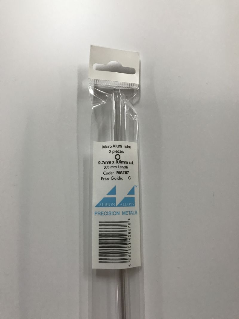 ALUMIN. PIJP 0,7X0,5 MM 3